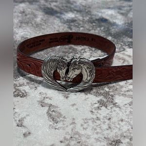 Justin Girls' Spirit Heart Western Belt